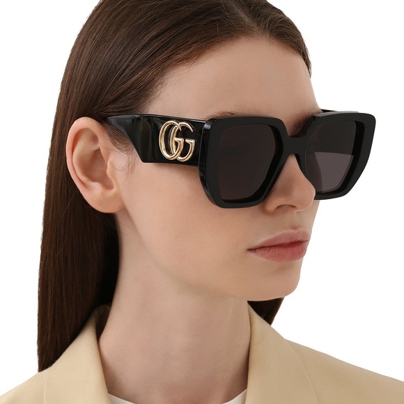 NEW GUCCI GG0956S 003 BLACK SUNGLASSES GUCCI WOMEN’S EYEWEAR GUCCI GG0956S